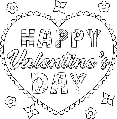 Easy Valentine Coloring Pictures Free Printable Fun! - Printables for