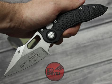 Реплика ножа Microtech Stitch Black Нейлон 169-1BKSW