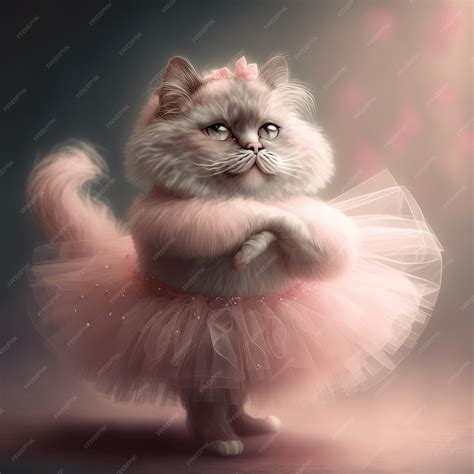 Premium Photo | Cat Ballerina is dancing