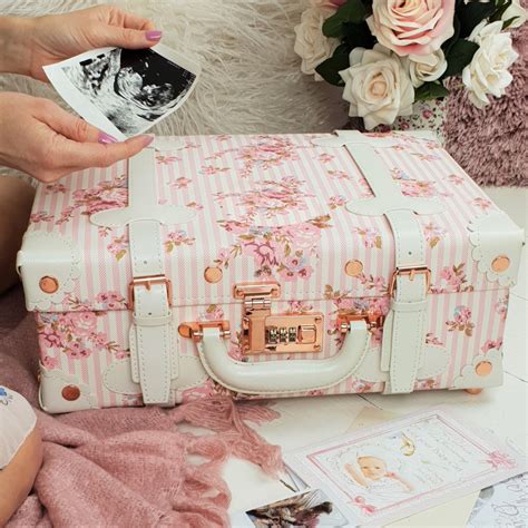 keepsake cases vintage style memory suitcase naturalbabyboxcouk