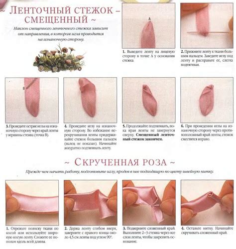 Вышивка лентами для начинающих / Вышивка лентами / В рукоделии