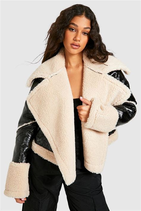 Aviator Jackets | Black Aviator Jackets & Aviator Coats | boohoo UK