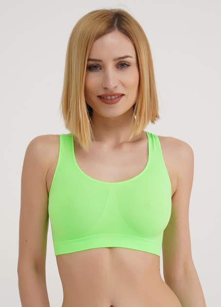 Бесшовный топ на широких бретелях GIULIA TANK TOP (green ash-L/XL) от ...