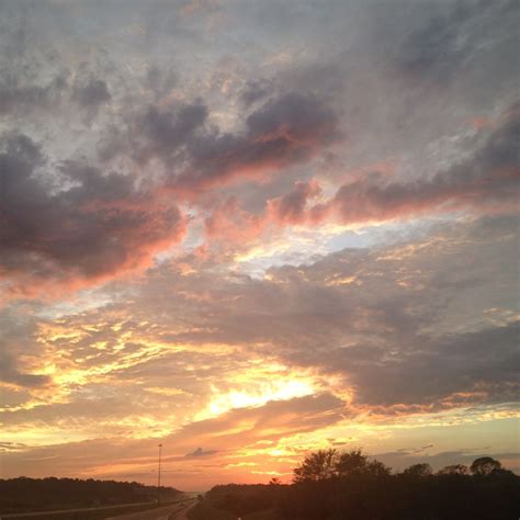 pretty sky sunset  clouds