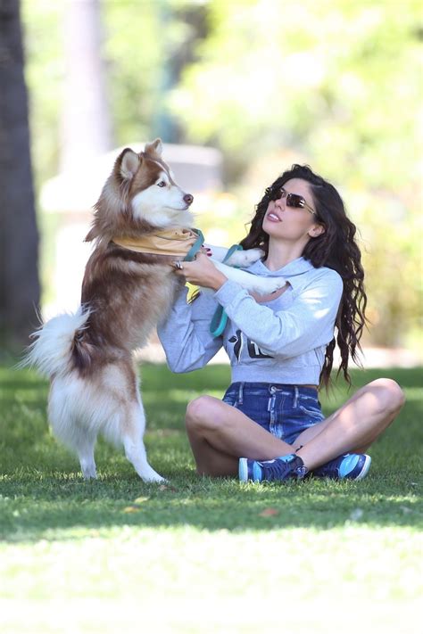 INES TROCCHIA Out with Her Dog at a Park in Beverly Hills 07/15/2024