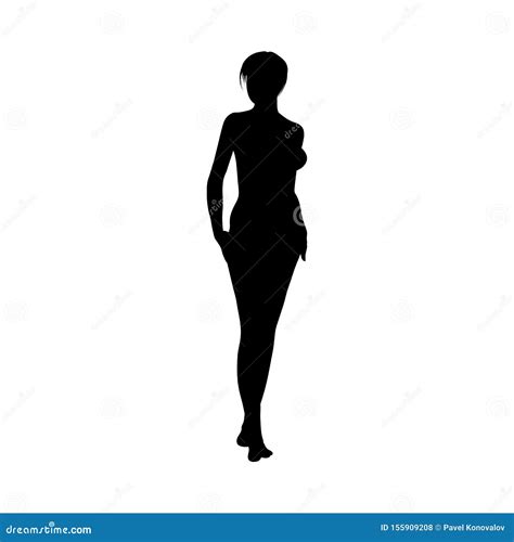 Silueta De Chicas Sexys Desnudas Ilustración del Vector - Ilustración