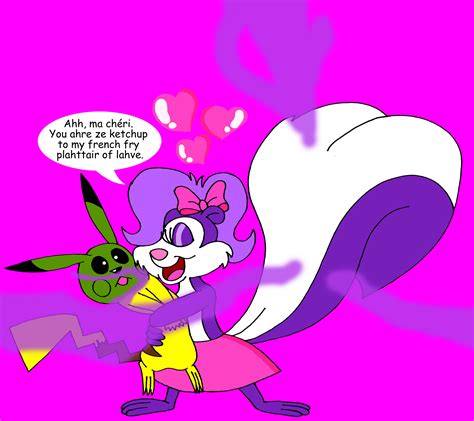 Fifi La Fume X Pikachu- A Stinky Embrace by Rodan5693 on DeviantArt