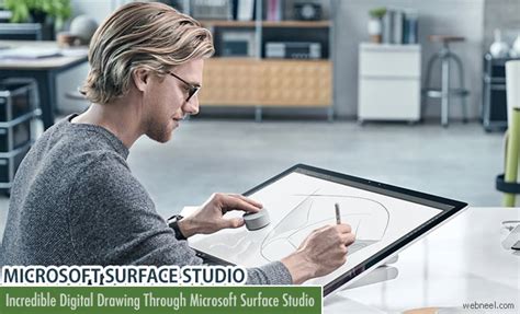 incredible digital drawings  microsoft surface studio