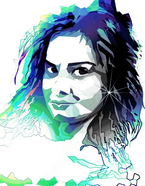 POP-ART PORTRAIT DRAWING: Pop-art sketch of 'Cut Tari'