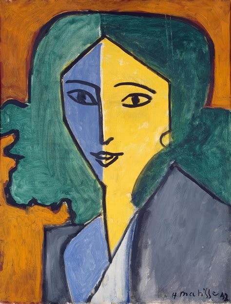 HENRI MATISSE - "Portrait of Lydia Delctorskaya" (1947) | Henri matisse ...