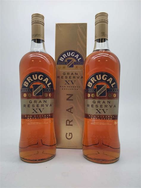 Brugal Gran Reserva XV Rum, Ron Reserva Exclusiva (2 bottle joint lot ...