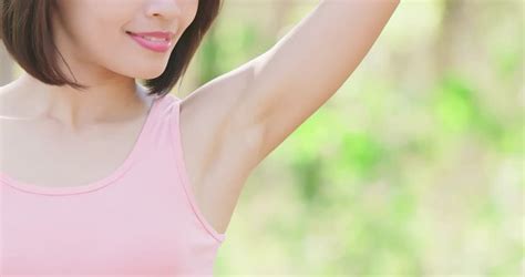 woman  underarm hair removal stock footage video  royalty