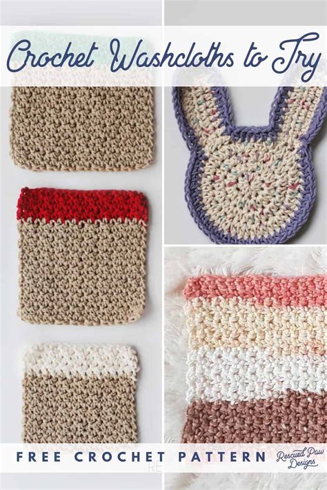 Pick your favorite crochet washcloths and crochet one today! All Free ...