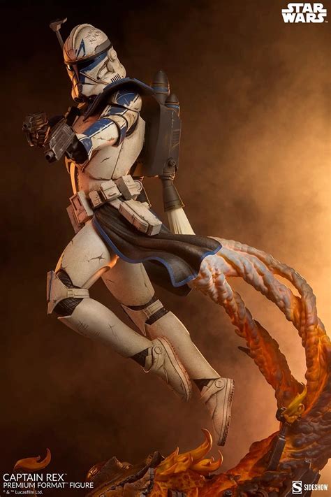 sideshow reveals star wars captain rex premium format statue