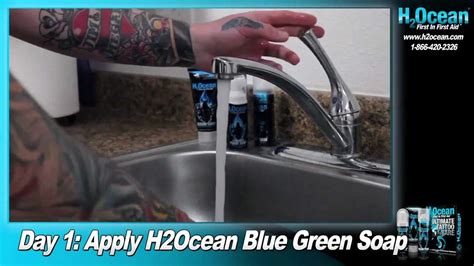 Using Ultimate Tattoo Aftercare - Day 1 - H2Ocean - YouTube