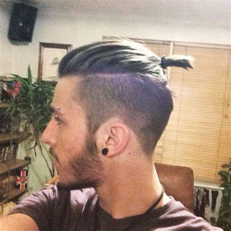 how to tie your hair into a man bun