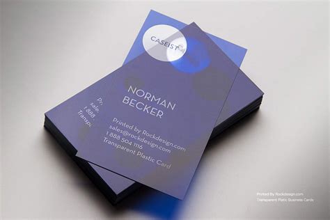 Clear Business Cards