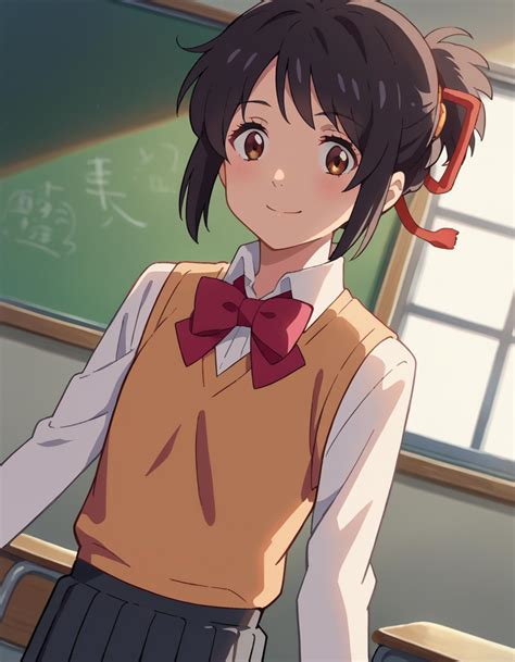 Mitsuha Miyamizu (宮水 三葉) - Your Name (君の名は。) - movie/booru | Stable