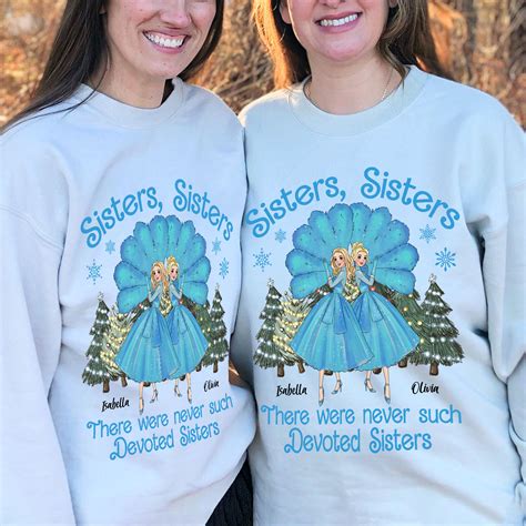 Sweatshirt Personalized - White Christmas Sisters - Sisters Sisters