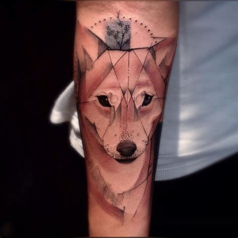 Shiba Inu by Victor Montaghini | Tattoos, Tattoo designs, Geometric tattoo