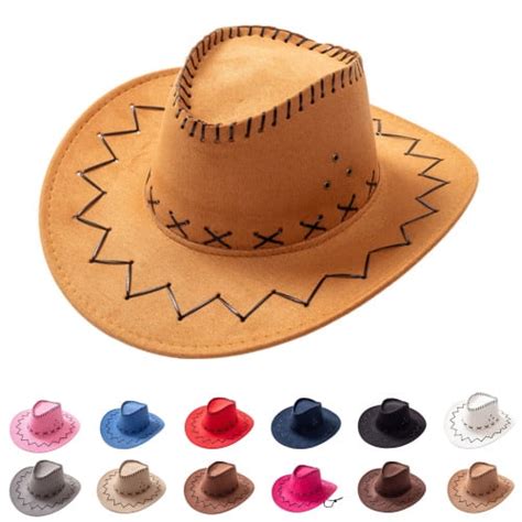 Zhaomeidaxi Funny Party Hats Black Cowboy Hat - Cowboy Hats - Western ...