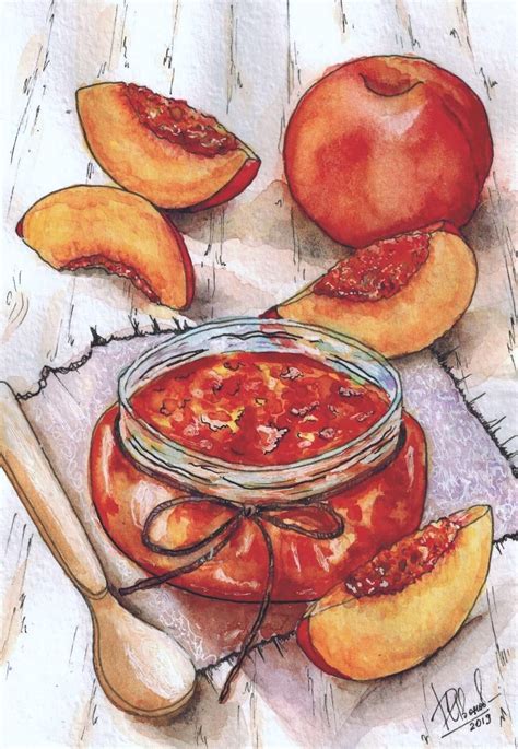Персиковый джем | 음식