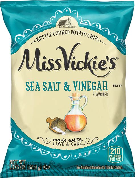 Amazon.com: Miss Vickie's Kettle Cooked Potato Chips, Sea Salt