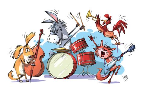 Иллюстрация Квартет в стиле классика | Illustrators.ru