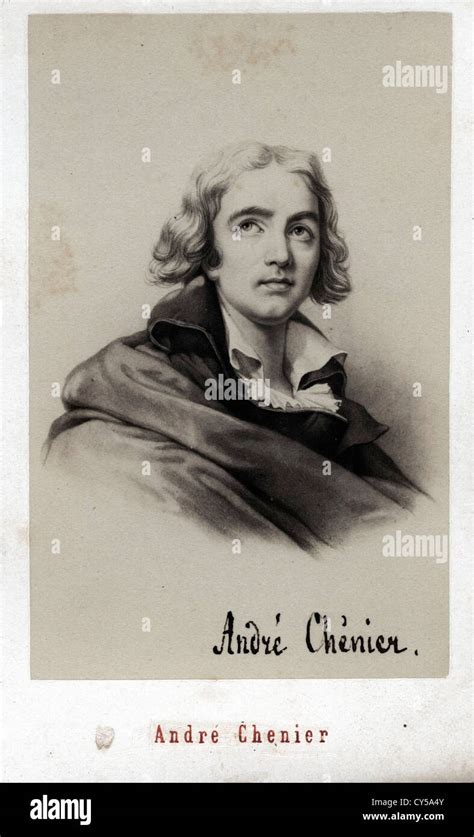 portrait  andre chenier stock photo alamy