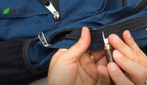How to fix a broken zipper on a backpack – No Trace