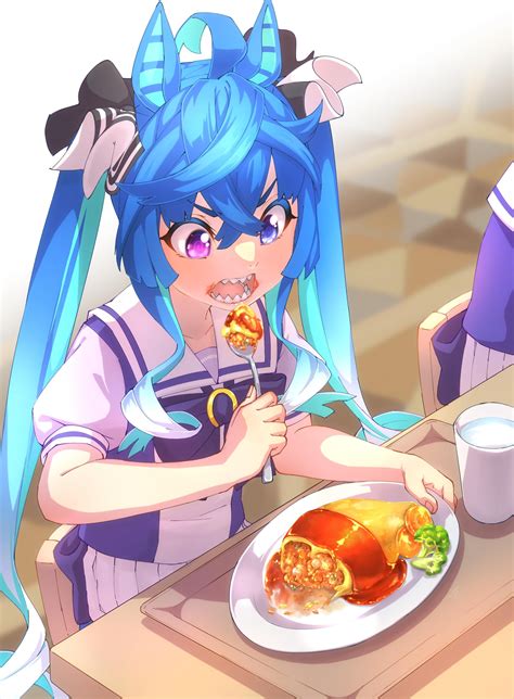 Twin Turbo loves omurice [Uma Musume] : r/cutelittlefangs
