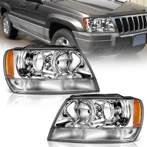 Amazon.com: WEELMOTO Headlights Assembly Pair For 1999-2004 Jeep Grand