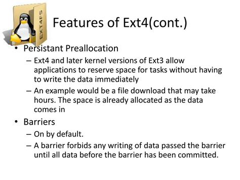 ext linux filesystem powerpoint