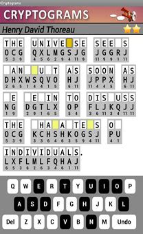 Puzzle Baron's Cryptograms - for iPad, Kindle Fire, Nook and Android Tablets