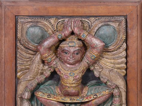 lord indra square wall panel exotic india art