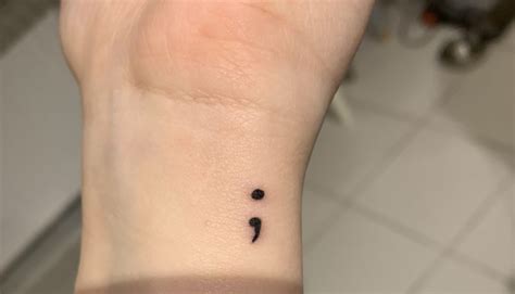 Inspiring Semi-Colon Tattoo Designs for Meaningful Expression - Hunter Games Magazine