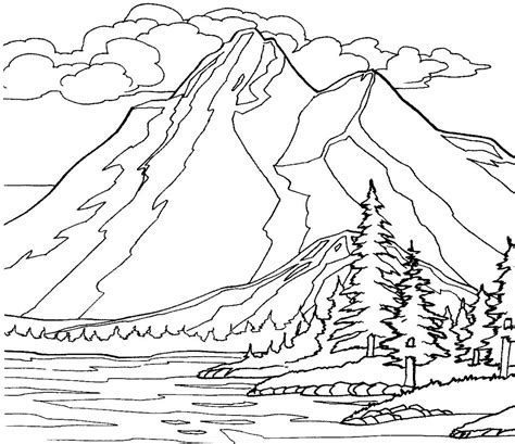kumpulan gambar mewarnai pemandangan anak sd marimewarnaicom