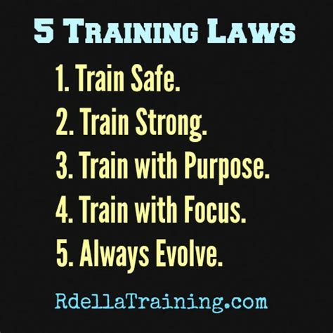 RdellaTraining.com | The 5 Unbreakable Laws for Training Success.