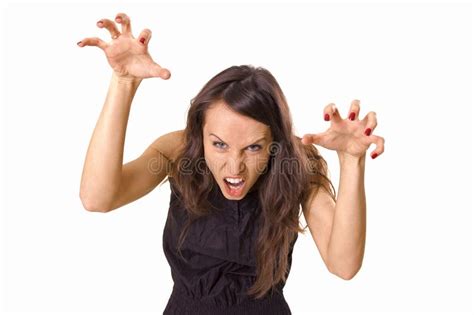 Woman scaring us stock image. Image of threatening, scaring - 5058677