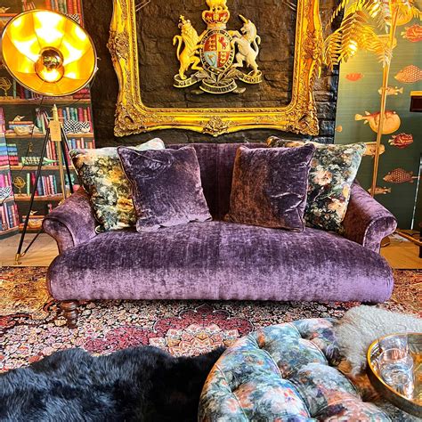 Jacaranda by Tetrad in Coco Velvet – Vintage Sofa