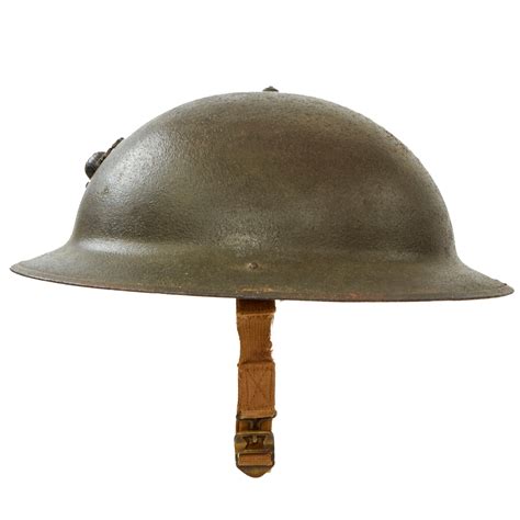 Original U.S. Marine Corps Early WWII USMC M1917A1 Kelly Helmet With T