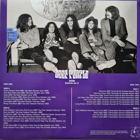 Пластинка BBC Sessions 68.70 Deep Purple. Купить BBC Sessions 68.70