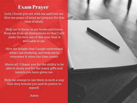 Exam Prayer – Monaleen Parish