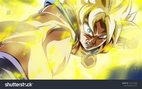 Son Goku Picture Super Saiyan 1 Stock Illustration 1591379380 ...