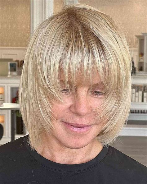 Short Hairstyles For Square Faces Over 50 Straight Hair With Thin Hair