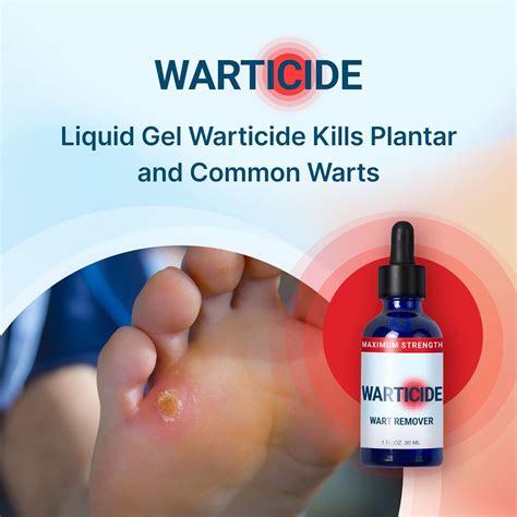 Warticide Fast-Acting Wart Remover - Plantar and Genital Wart Treatment