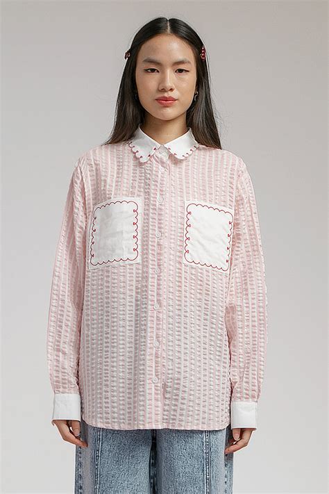Pink Striped Aceline – COTTONINK