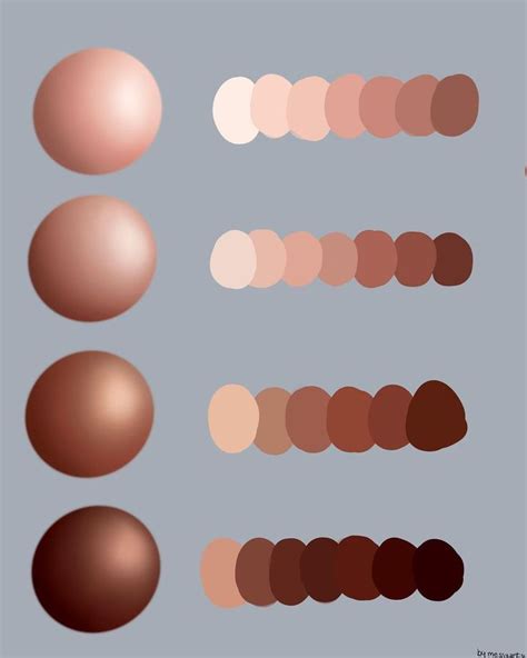 A Collection of Pretty Procreate Colour Palettes | Hautfarbenpalette ...