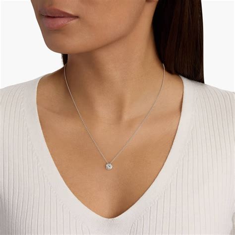 Bezel Diamond Pendant In Platinum (Setting)