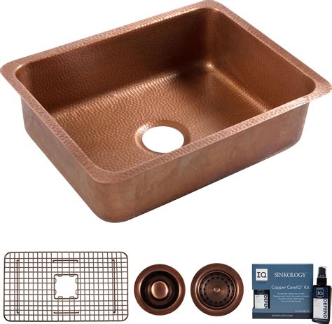 Sinkology Orwell Copper 30" Single Bowl Undermount Kitchen Sink Kit